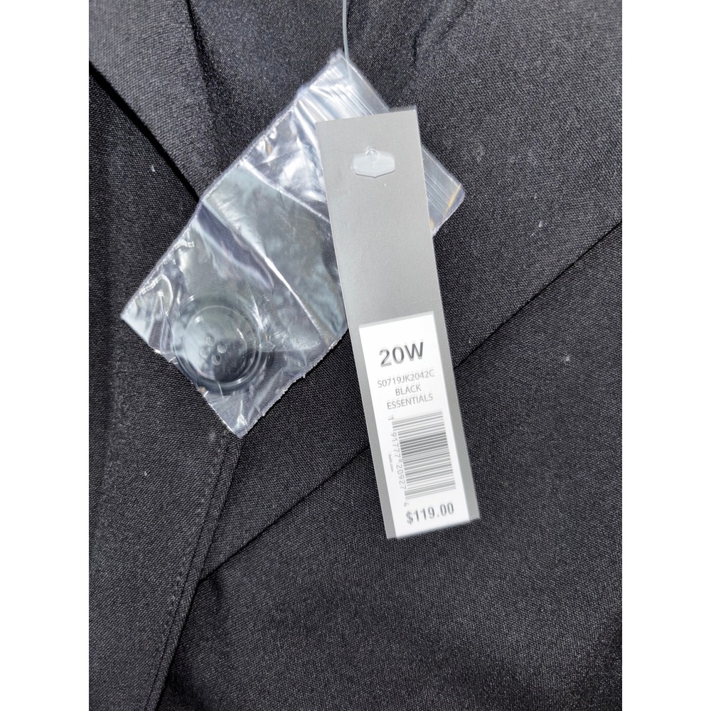 The Limited Womens Black Essentials Blazer Jacket Size 20W NWT - Picture 3 of 6